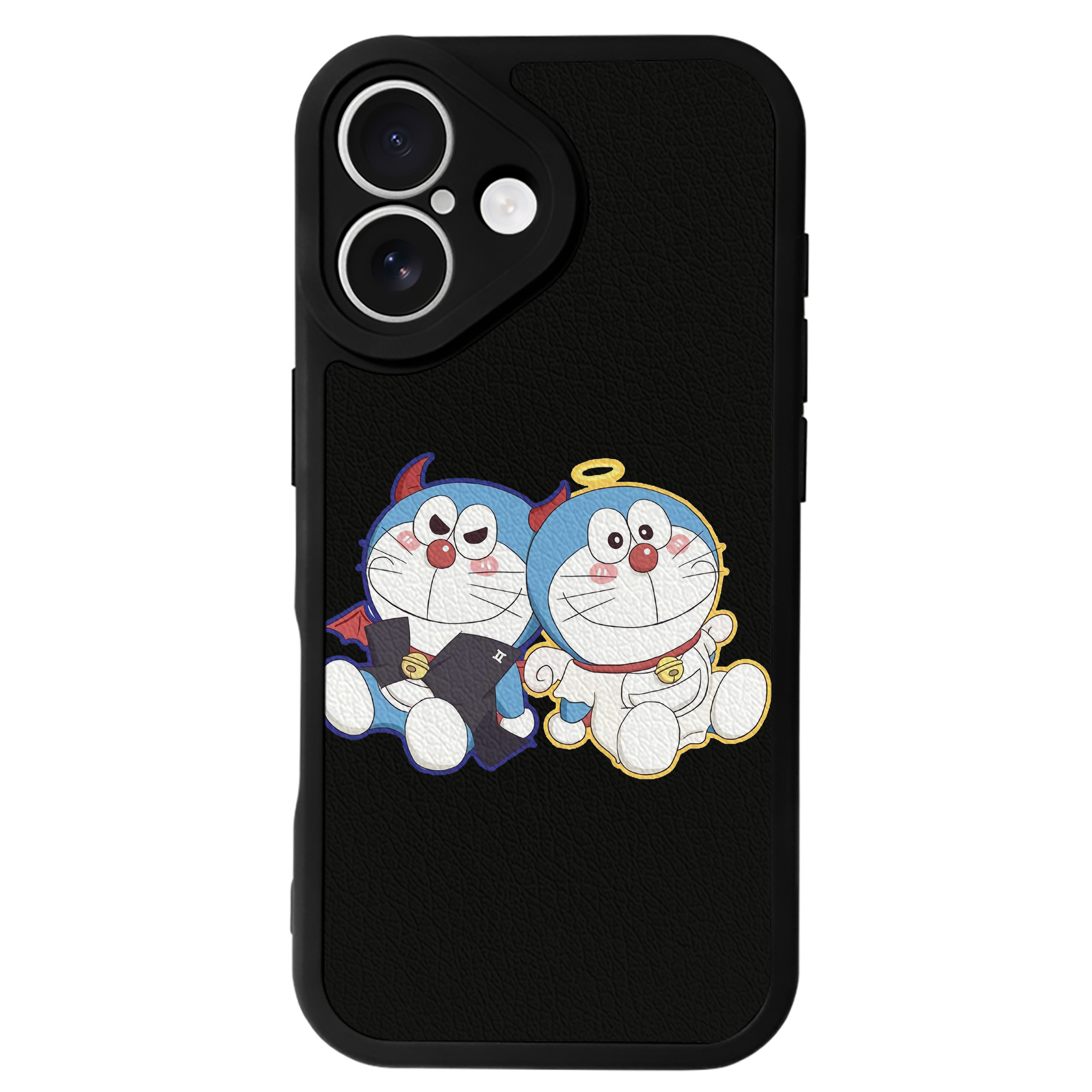 （画像用） ドラえもん Doraemon 【iPhone 16シリーズ対応】シリコンスマホケース（レザー調） 材質：シリコン